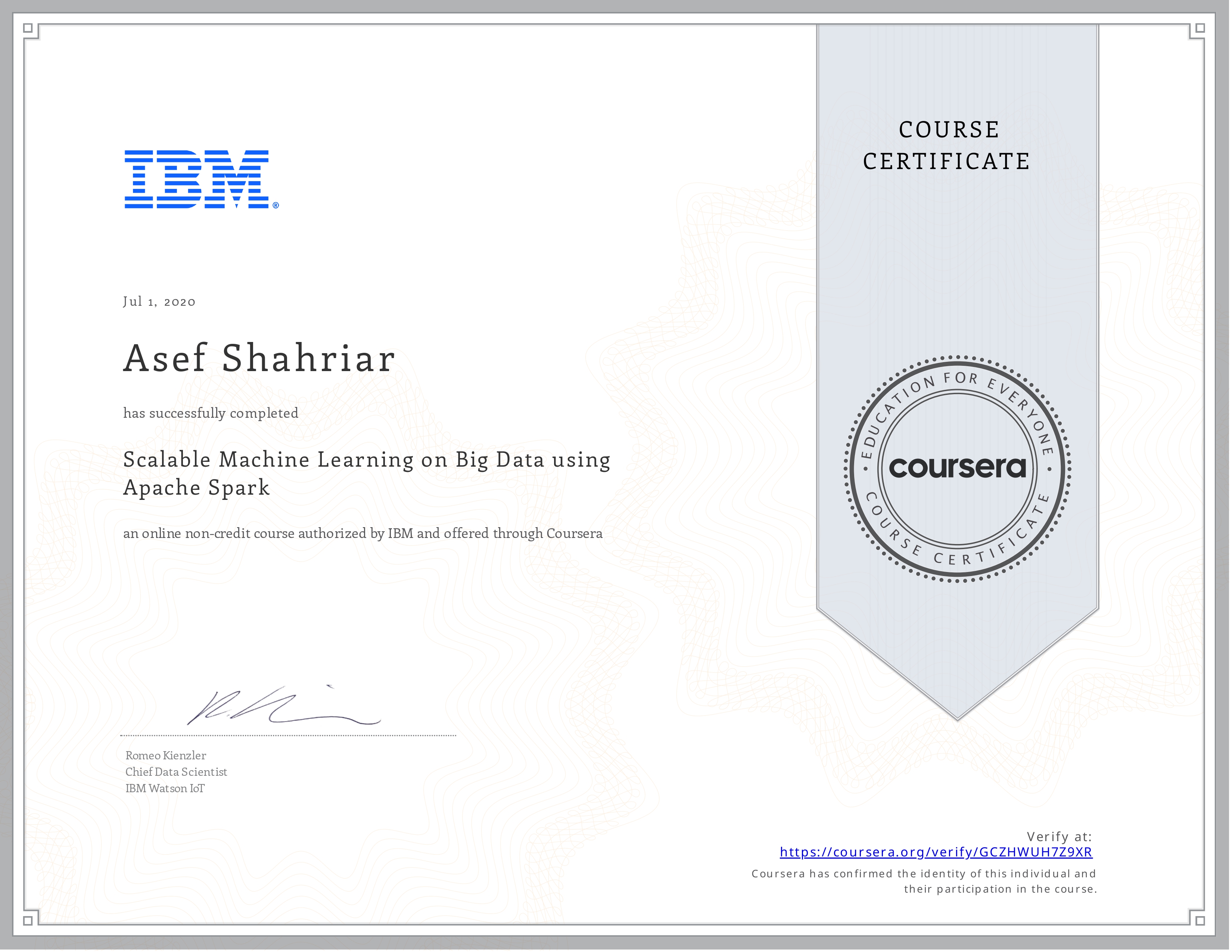 Scalable Machine Learning on Big Data using Apache Spark